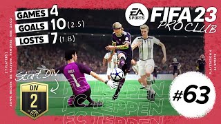 #63【FIFA23】プロクラブDivision1優勝への道【※配信後、試合経過チャプターあり】