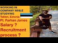 Getting Job in Company, Recruitment process, Salary  in Estonia | Ft. Farhan James, Master Student