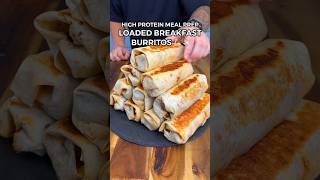 High Protein Meal Prep for Breakfast | Burritos #shorts