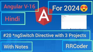 #20 *ngSwitch Directive with 3 Projects | RRCoder | #angular #angulartutorial #rrcoder #RRCoder