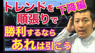 【バイナリーオプション】下降トレンド中に順張り手法でエントリーポイントを見極めるならいい方法がある