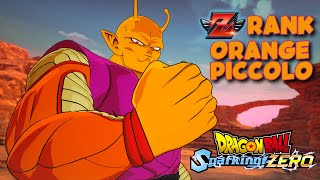 How a Z Rank Uses Orange Piccolo | Dragon Ball Sparking Zero (NEW PATCH \u0026 DLC)