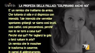 La profezia della Fallaci 'Colpiranno anche noi'