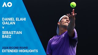 Daniel Elahi Galan v Sebastian Baez Extended Highlights | Australian Open 2024 Second Round