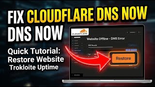How to restore website uptime after Cloudflare DNS misconfiguration - Quick Tutorial