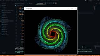 how to design rainbow colors Using python turtle | #python #shorts #trending #viral #benzene
