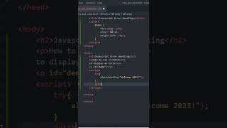 Error Handling & Try Catch in Javascript | JavaScript Tutorial #javascript #error #shorts
