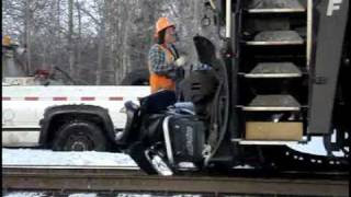 Snowmobile And Train Collide In Azilda