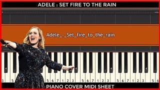 Piano Tutorial: Adele Set Fire To The Rain