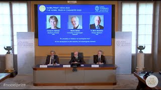 Announcement of the 2022 Nobel Prize in Chemistry