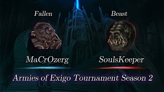 MaCrOzerg vs SoulsKeeper - Armies of Exigo Tournament Season 2