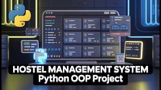 π¨ Hostel Management System (Python OOP) || Python Intermediate Projects for students || python tut.