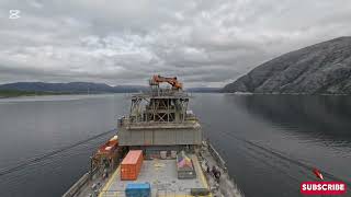 Bulk Carrier Ship Maneuvering after Loading in Norway