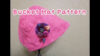 61. Crown Bucket Hat Pattern/Bucket Hat Pattern/ Hat Making/How to Make a Hat/Easy Hat Pattern