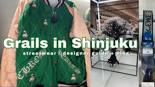 shopping and thrifting in Shinjuku, Tokyo guide + vlog (Designer/Archive/Streetwear/Vintage)