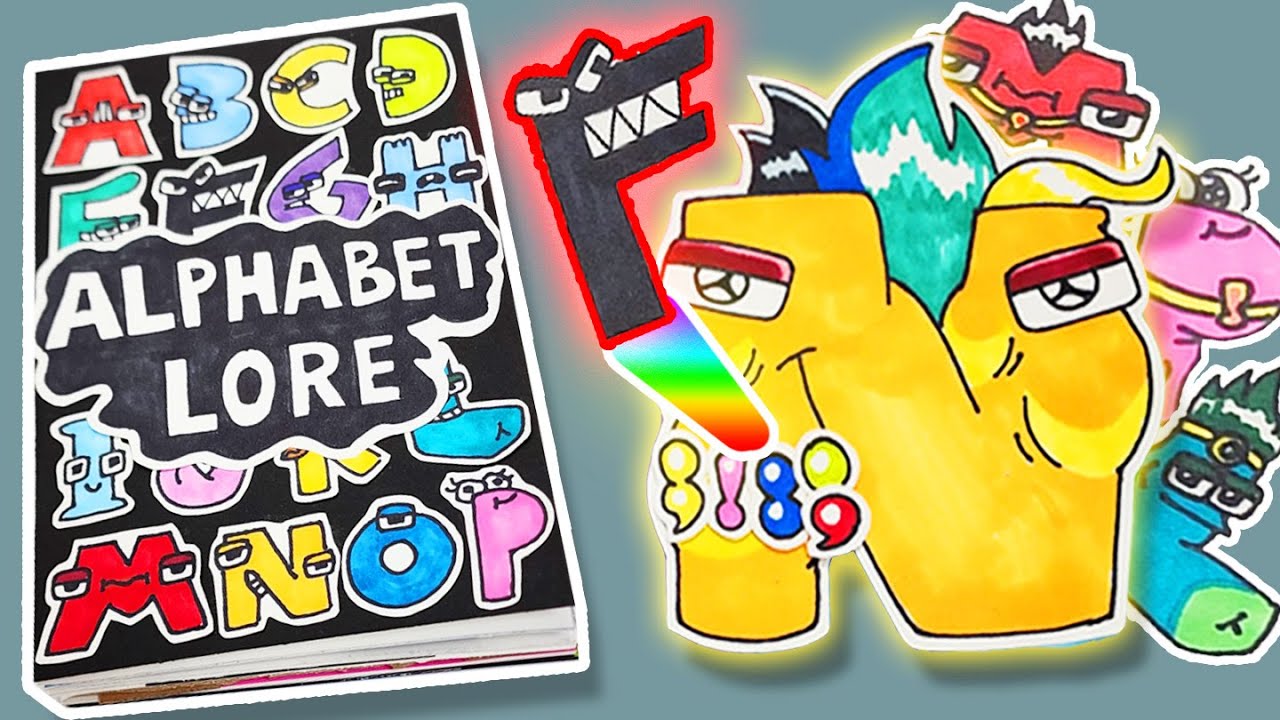 알파벳 로어 12가지 게임책 만들기👧🤝👦 Making Alphabet Lore 12 Game Books - YouTube