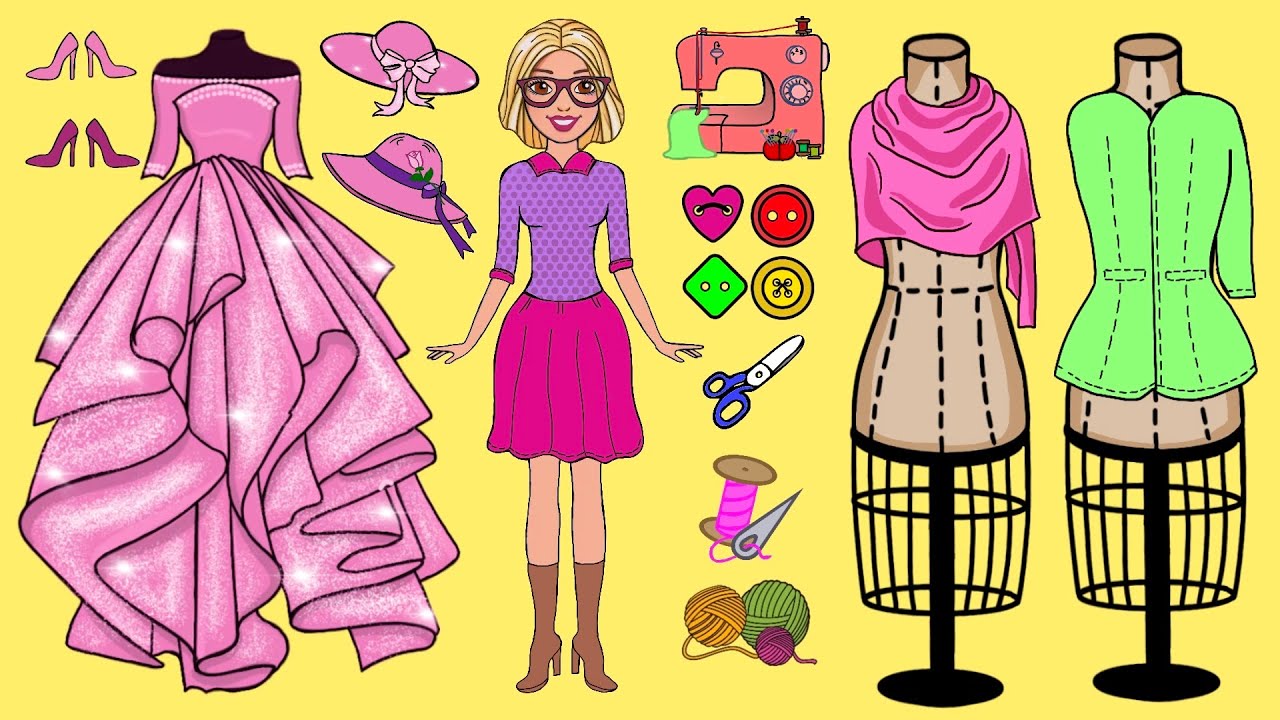 Paper Dolls Dress Up - Fashion House - YouTube