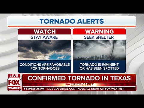 Where are the tornado watches and warnings released from?