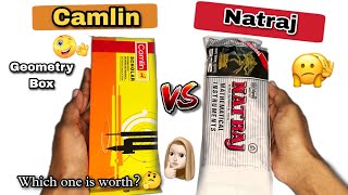 Which one is better\u0026worth for price🙄🤔 Camlin Vs Natraj Geometry box