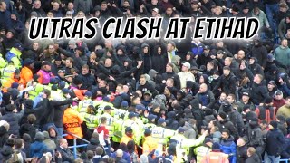 Feyenoord Ultras clash with Manchester City fans