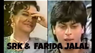 interview of Shahrukh khan 1990 by Farida Jalal  | Rare Bollywood Actor interview #srk #shahrukh