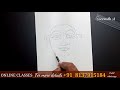 kerala mural painting face with measurements step by step tutorial