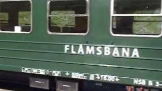 Klaudia \u0026 Mario , Die Flåmbahn Flåm Myrdal , Railway , Eisenbahn , Kjosfossen Norway Norwegen ,.wmv