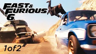Tank Chase Scene 1of2 - FAST and FURIOUS 6 (Escort, Mustang, Charger, Tank) 1080p