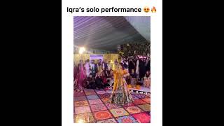 Iqra Solo Dance Performance On Shahveer Wedding |Whatsapp Status