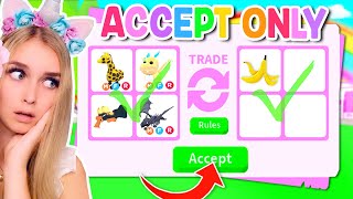 ACCEPTING EVERY TRADE ONLY In Adopt Me.. (Roblox)