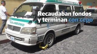 Ambulancia termina con cepo en Antigua Guatemala; bomberos recaudaban fondos | Prensa Libre