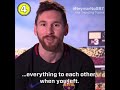 Lionel Messi message to Neymar