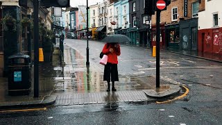 Notting Hill Walking Tour London Walk in the Rain  4k