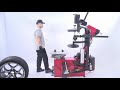 tyre changer semi autom side swing arm design pl 1236it unite automotive equipment