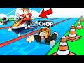 ROBLOX CHOP AND FROSTY PLAY AQUA RACE CLICKER PART 2