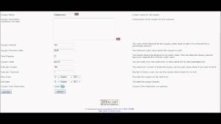Zen-cart coupon tutorial