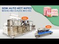 Small Scale Wet Wipes Production Line: Semi Auto Wet Wipes Making Machine