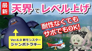 【ドラクエ10】【レベル上げ】Ver.6！ジャンボドラキーでレベル上げ！サポで、ラクラク！そしてカワイイモンスターを狩りまくり！【DQX】