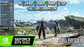 GTX 1650 | Final Fantasy 7 REBIRTH - 4K, 1440p, 1080p, 900p, 720p - High, Medium, Low