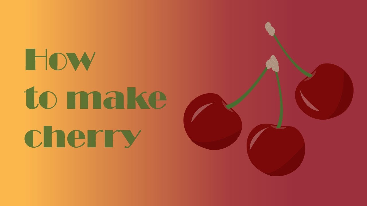 How To Make Cherry In Adobe Illustrator Youtube