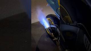 SUZUKI GSXR 1000 RIZLA RACEFIT Exhaust Sound (Brutal Exhaust Flames🔥) #suzuki #gsxr1000 #shorts