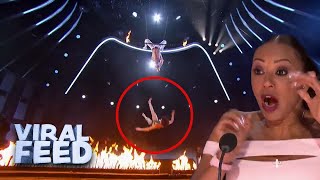 Acrobatic Routine Goes Wrong On America S Got Talent Viral Feed