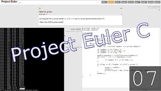 Project Euler in C #7: 10001st Prime