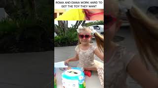 Roma and Diana Work Hard To Get The Toy They Want | Kids Highlights #shorts
