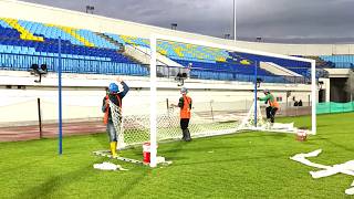 CAKEP‼️MAKIN BERKELAS, STANDAR FIFA, ADA UJI COBA, PEMASANGAN JARING GAWANG, UPDATE STADION SURAJAYA