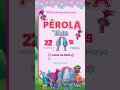 convite criativo  pelo canva #canva #personagens #mundoinfantil#yutubeshorts#tema#trolls