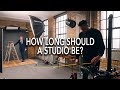 How long does a studio need to be for full length portraits?