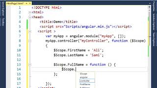 Controllers and modules in AngularJS