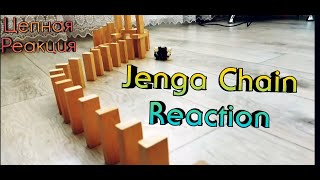 ЗАПУСК ЦЕПНОЙ РЕАКЦИИ ИЗ ДОМИНО В ВИДЕ ПЕТЛИ! 🔥 Domino Chain Reaction!? Jenga / Дженга