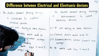 Difference between Electrical and Electronics devices || electrical and electronics